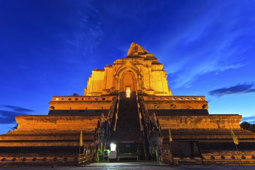 chedi luang temple in chiang mai,thailand