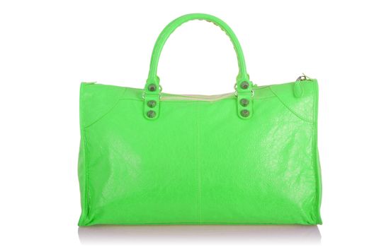 Elegant woman bag isolated on white
