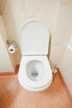 Toilet in the modern bathroom 