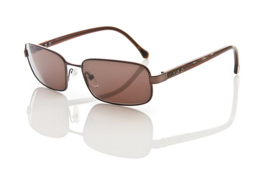Stylish sunglasses isolated on the white