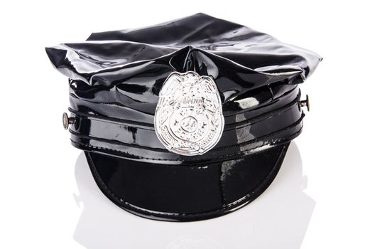 Police accessories isolated on white