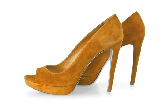 Woman shoes isolated on white