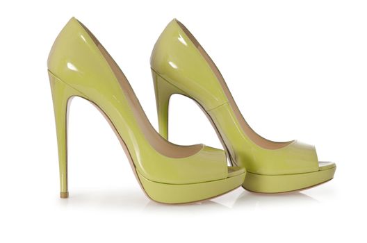 Woman shoes isolated on white