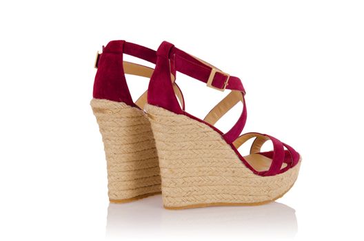 Woman shoes isolated on white