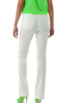 Model with trousers isolated on white