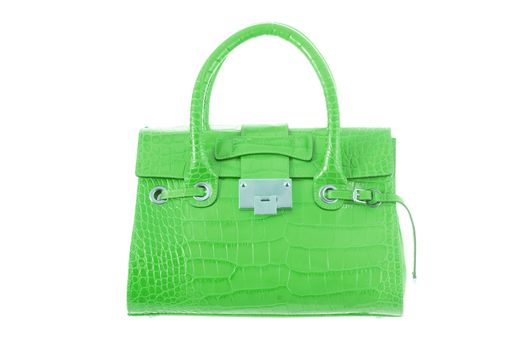 Elegant woman bag isolated on white