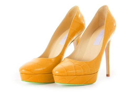 Woman shoes isolated on white