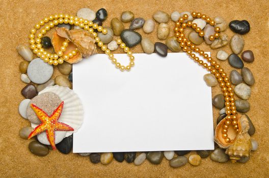 Blank message on the sand
