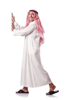 Arab man isolated on the white