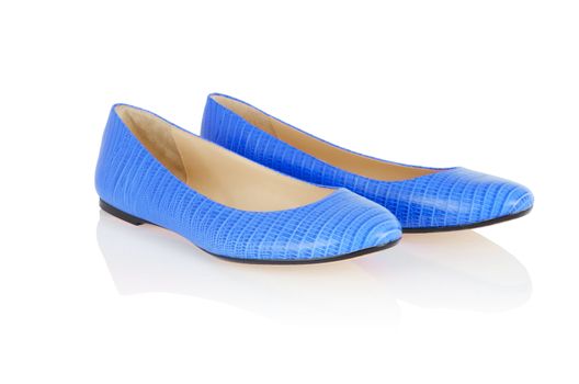 Flat shoes isolated on white