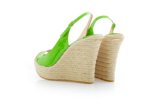 Woman shoes isolated on white