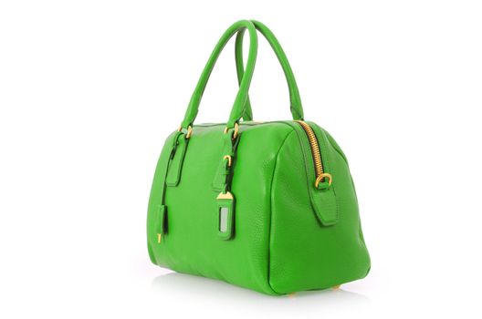 Elegant woman bag isolated on white