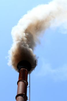 pipe black smoke emission