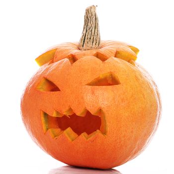 Halloween pumpkin on a white background