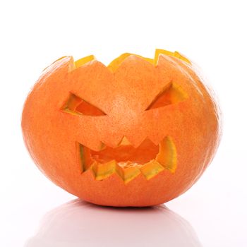 Halloween pumpkin on a white background