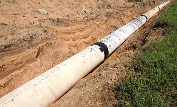 the long pipeline on a countryside
