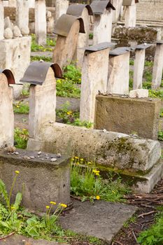 Old Jewish cemetery is located beside the Remuh Synagogue at 40 Szeroka Street in the historic Kazimierz district of Kraków.