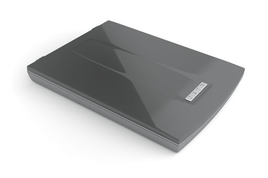 Flatbed image scanner, 3d rendered image