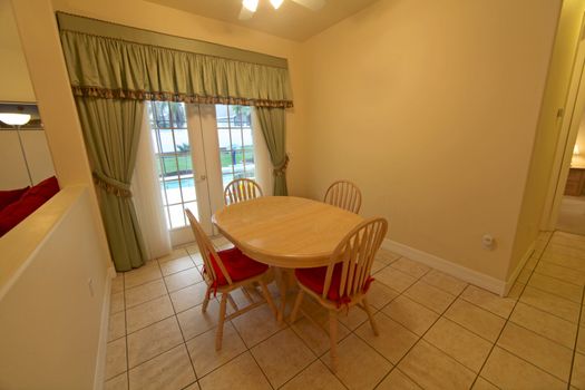 An Interior shot of a Breakfast Area in a Home