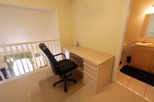 An upstairs office in a Florida home
