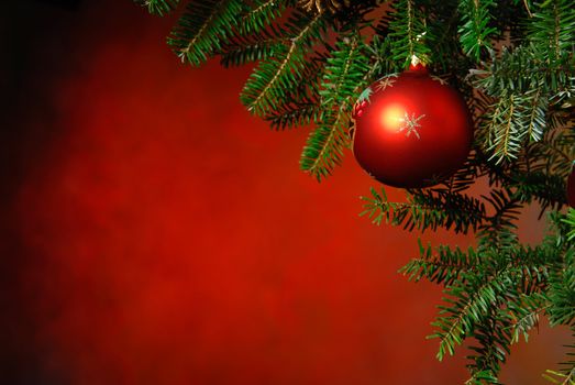 Christmas ornaments on the Christmas tree