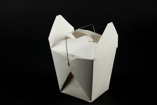 stock picture of a small carboard box for chinese food