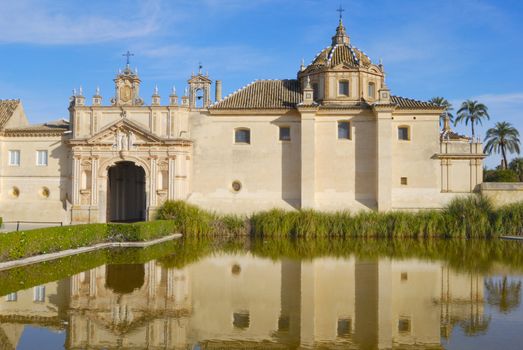 La Cartuja, an old monastery located Seville, Spain. In 1997, it became the site of a museum of contemporary and ceramic art.