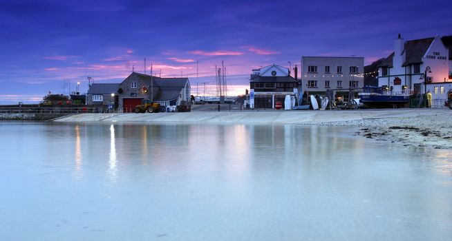 Fishing village of Lyme Regis in Dorset, South West  England