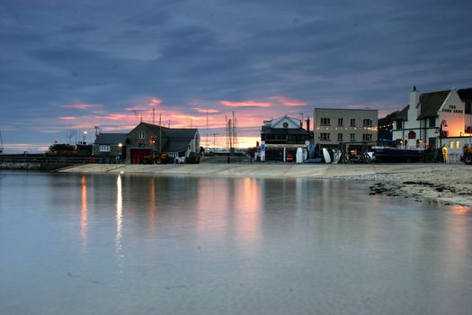 Fishing village of Lyme Regis in Dorset, South West  England