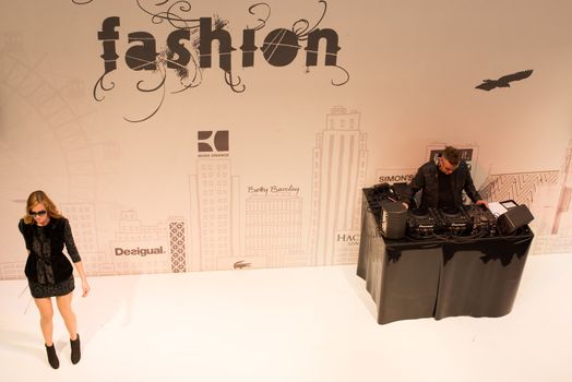 VIENNA - OCTOBER 6: The Gerngross fashion store is conducting a fashion show on October 6, 2012 in its store in Mariahilfer Street in Vienna, Austria. The Gerngross store was founded in 1879 by Alfred Abraham Gerngross and in the meantime has become one of the best known fashion stores in Vienna.