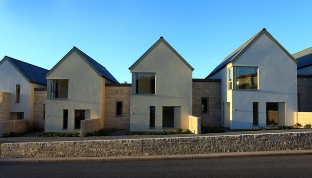 Sustainable housing on Portland in Dorset England