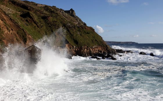 Cape Cornwall as a storm was rolling in