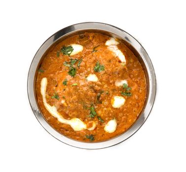 indian sambar isolated on white back ground