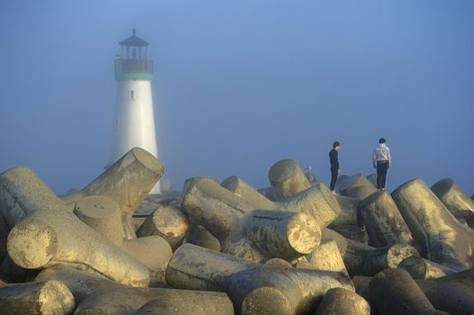 Walton light house in Santacruz California, pacific coast