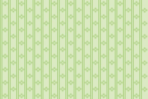 Seamless pattern with flowers on a background of pistachio