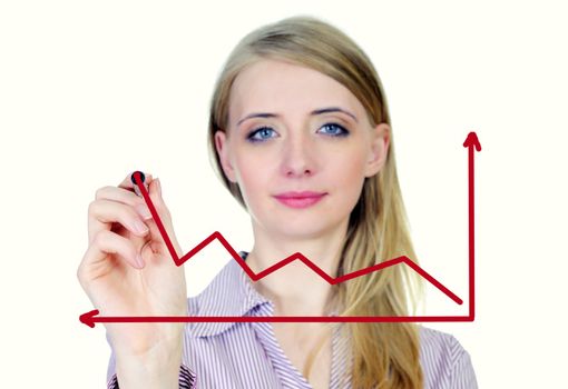 Business woman drawing a growth and success graph







Business woman - growth and success graph