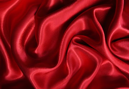 Smooth elegant red silk can use as background