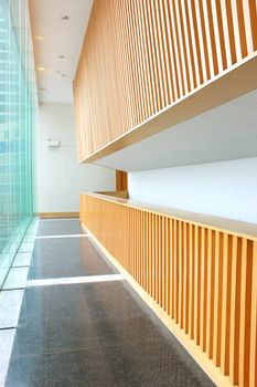 Empty reception area in an office block