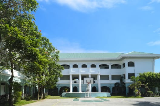 Shot of portion of a high school building