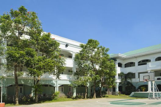 Shot of portion of a high school building