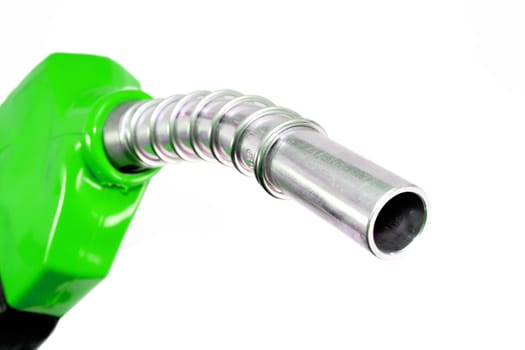 Refueling hose on white background