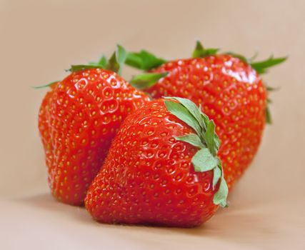 Fresh juicy strawberry on background 