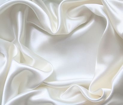 Smooth elegant white silk can use as wedding background