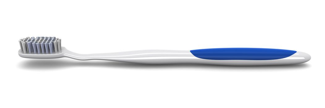 A generic toothbrush. 3D rendered Illustration. isolated on white.