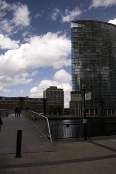 Canary Wharf famous skyscrapers of London's financial district