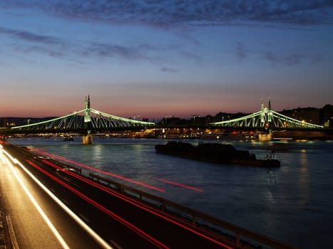 Freedom bridge of budapest