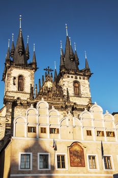 buildings at Old Town Square in Prague, Czech Republic