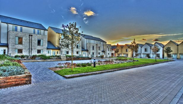 Sustainable housing on Portland in Dorset England