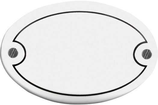 Old-fashioned door name plate  without text 