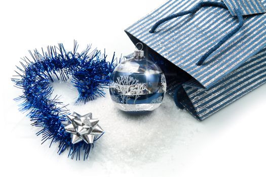  blue and silver christmas decorations